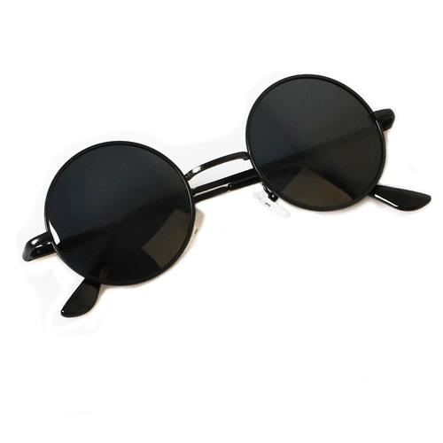 Японские в стиле круглой поляризованные солнцезащитные очки для жениха ретро -жениха Мужские солнцезащитные очки прилив Чен Домонг