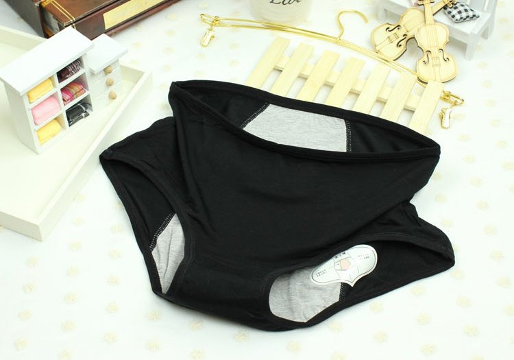 Cô đồ lót sinh lý, sợi tre, kinh nguyệt, eo cao, quần lửng chống hở, quần cotton cỡ lớn an toàn quan lot nu cho nguoi gia