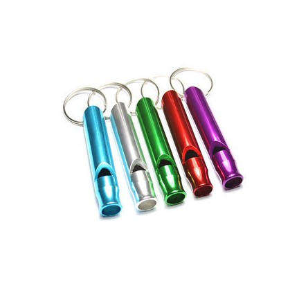 Portable aluminum alloy whistle Lifesaving whistle Referee game whistle Children's whistle Outdoor multi-functional high frequency whistle