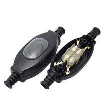 Premium 204 waterproof switch two-way button switch 3A250V boat type switch free of welding rain-proof wire switch