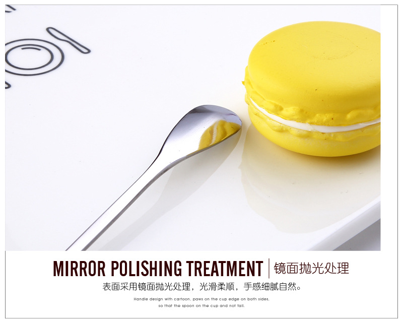 Palăng kiểu Nhật cầm tay bằng thép không gỉ thìa cà phê lưới màu đỏ dài tay cầm thanh đá khuấy thìa sáng tạo tráng miệng muỗng trà vàng - Cà phê bình đựng cà phê mang đi