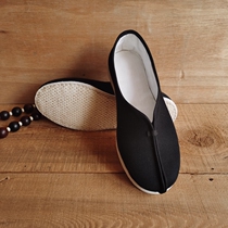 Old Beijing Casual Round Head Shoes Shallow Mouth Spring Comfortable And Breathable Round Mouth Tang Dress Thousands Floor Artisanal Mens Cloth Shoes