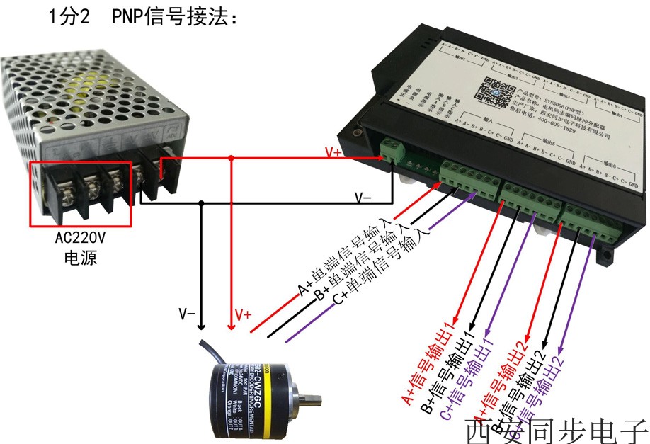 Pulse Splitter Pulse Dispenser Encoder Signal Dispenser NPN Pulse Dispenser Multi-machine Sync