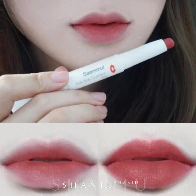 South Korea The saem got fresh double head air cushion bean salad with red lipstick matt fog surface rd01 parity