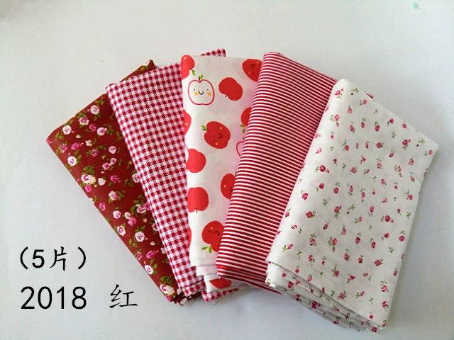 Cotton twill handmade DIY chắp vá vải trăm nhà vải 25 * 25CM vải búp bê quần áo vải hoa vải đầu