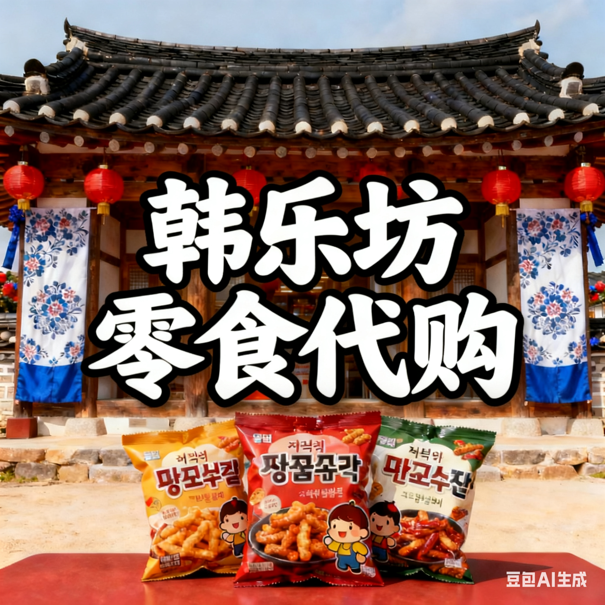 韩乐坊零食代购的LOGO