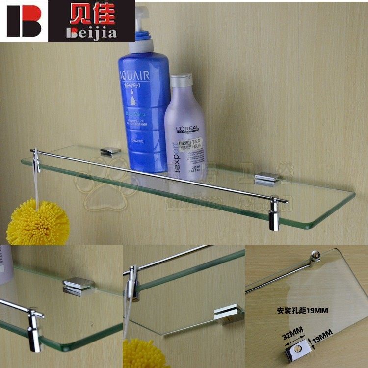30CM All-copper Makeup Bench Monolayer Glass Shelve Display Bench 63 Series