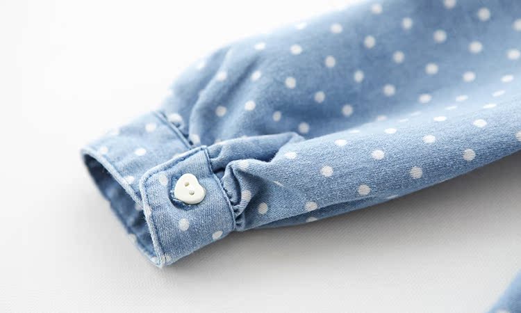 Chemise fille à manche longue en toile - Ref 2084906 Image 19