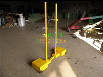 National standard indoor and outdoor plastic spray mobile badminton rack with wheels