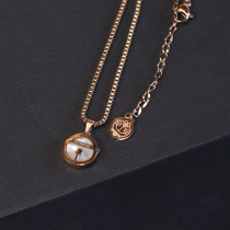 Doraemon blue fat man titanium steel shell necklace short female day Korean robot cat choker do not fade jewelry