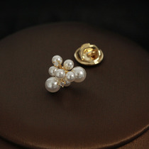 Simply 100-pearl mini-pin female collar fine fresh fashion fixed clothes anti-walking light