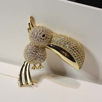 Exquisite fashion bird brooch pin buckle personality Korean corsage male high-grade womens accessories clothing accessories temperament decoration