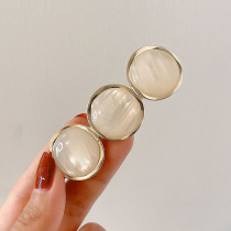 Atmospheric fashion horse tail hair clamp simple spring clamp Japanese cross-clip top and head back head hair sweet hair card