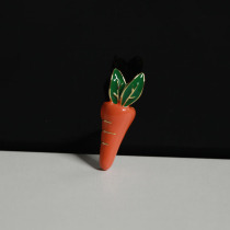 Carrot brooch fruit pin fixed clothes small collar needle prick brooch accessories Japanese sweet badge female