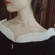 Natural Pearl/Baroque Irregular Necklace Women's Clavicle Chain Small Pearl Fashion Necklace 14k Gold-Plated