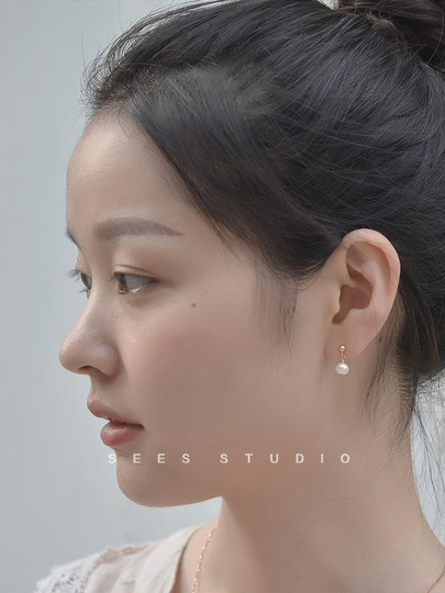 Breathtakingly beautiful natural pearl earrings, elegant earrings, 14k gold-filled earrings, can be worn in the shower