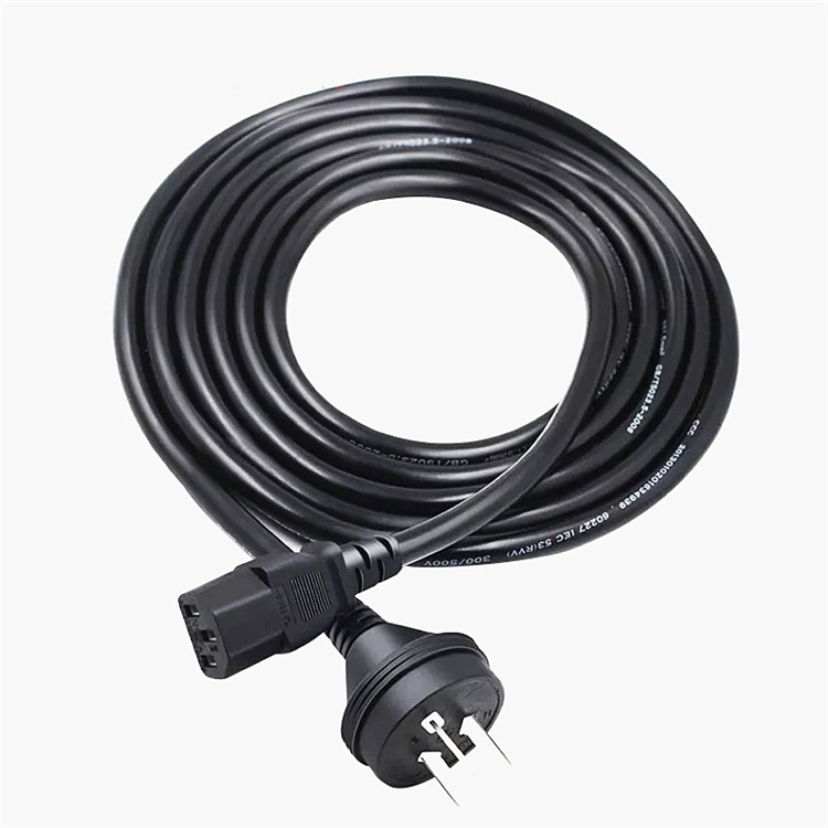 Pindi Tail Triple Hole Power Cord Three-Core Desktop Computer Host Projection Display Print machine 1 5 3 5 20 m
