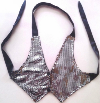 Năm mới Ngày sling sequins treo cổ nhỏ vest trang phục sân khấu cha mẹ và con của trẻ em kỳ nghỉ Giáng Sinh sáng bóng vest