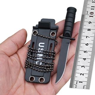 Stainless steel mini knife kaba hanging chain small fruit knife outdoor portable unpacking express unboxing knife