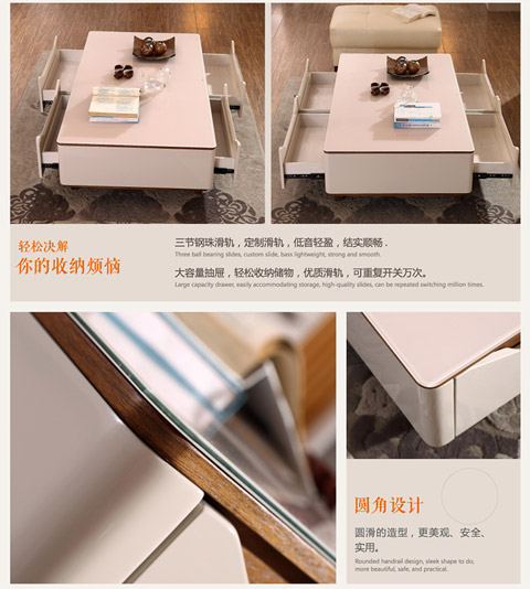 Toàn bộ bộ bàn ghế Phòng khách tối giản hiện đại mới được sơn kính cường lực bàn ghế hiện đại