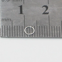 Кольцо для открытия чистого серебра диаметром 0,4 мм диаметром 4 мм