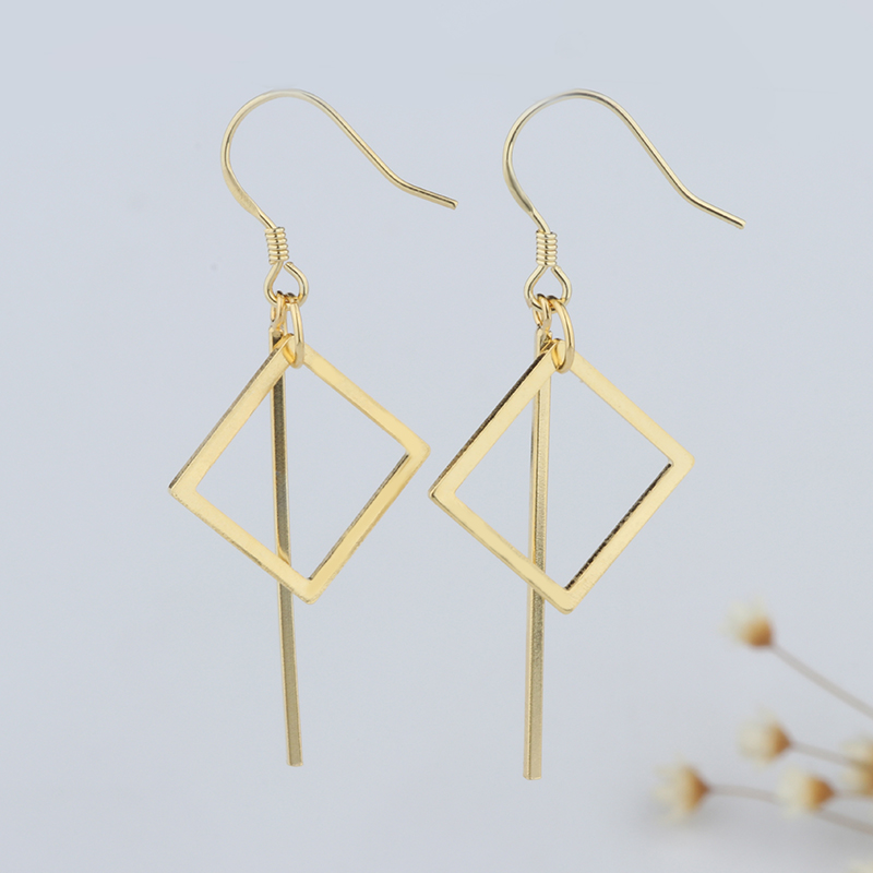 Tingxiang S925 sterling silver earrings female Korean temperament earrings new fashion personality fresh jewelry ear needles