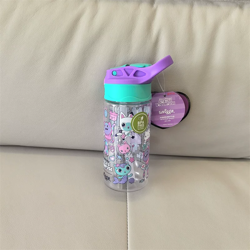 Children's straw with glass for students, handheld teapot, tea cup