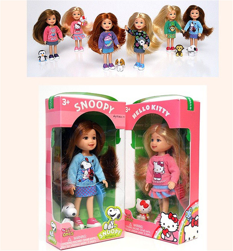 Collectible export original cute dream girl doll pocket doll with cute pet and comb movable joints