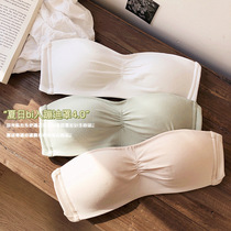 Bi into strapless pless bra non-slip non-drop thin breathable hole cup anti-light invisible underwear