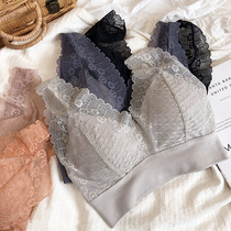 Spring and summer sexy fairy feather lace does not have underwire vest bottom wipe a bosom small bosom gathers bra to wrap on thin next thick underwear