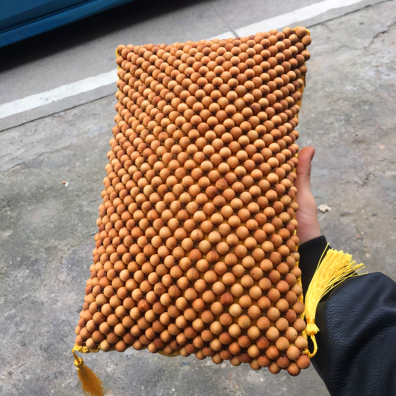 Taihang Yabai summer cool pillow 10mm bead pillow bedding mahogany hard pillow with elastic breathable gift