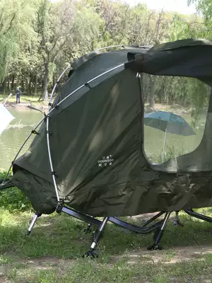 European-style off-the-ground tent outdoor equipment single double-layer anti-rain thickening professional field camping fishing bed camping