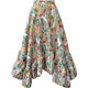 Sahara original <Red> Versailles gorgeous niche design draping asymmetric lotus leaf skirt skirt