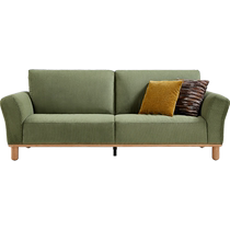 Lins Home Retro Corduroy Sofa Living Room Small Apartment Forest Solid Wood Sofa Lins Wood Industry BS162