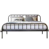 Lins Home Simple Iron Bed Dormitory Small Household 1 5 Meter Double Bed Iron Frame Bed Frame Lins Wood Industry