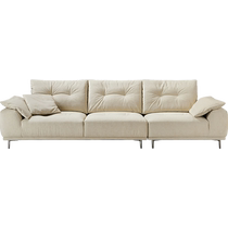 Lins Home Modern Simple Fabric Sofa Three-Seater Living Room Straight Row Cloud Furniture Lins Wood Industry TBS297