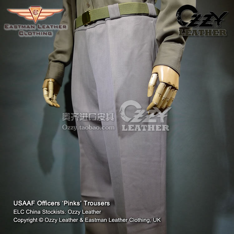 EASTMAN Chinese agent ★ U.S. Air Force Original War II Officer Pure Grill Trousers Made in Britain