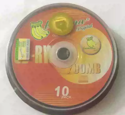 New banana repeated rewritable disc CD-RW burning disc 10 pieces detachable 3 yuan pieces