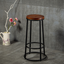 loft American wrought iron bar stool cashier reception desk chair cafe KTV bar chair industrial style