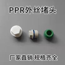 4 Minutes Ppr Silk Jam Outside Inner Silk Choke Plug 25 6 Outer Tooth Plastic Pipe Jam cap PPR Water pipe fitting with leather ring