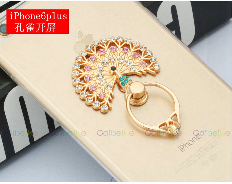 Điện thoại di động vạn năng vòng móc khóa hoạt hình kim cương vivo sáng tạo cá tính chống rơi oppo treo nhẫn dễ thương thủy triều nữ - Nhẫn nhẫn vàng nam 24k
