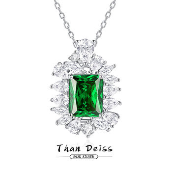European and american best-selling princess wedding s925 sterling silver necklace women's luxury high-end banquet colorful jewelry versatile jewelry