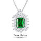 European and American best-selling princess wedding s925 sterling silver necklace women's luxury high-end banquet colorful jewelry versatile jewelry