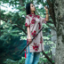 New vải vẻ đẹp ban đầu retro văn học Trung Quốc tấm khóa Citi áo váy mùa xuân mùa hè quần áo phụ nữ 