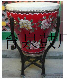 Flower Pot Drum 16 Inch 18 inch Painted Drum Set Sound Opera Drum Bull Leather Drum Great Drum Vase Drum Red Peony Flowers