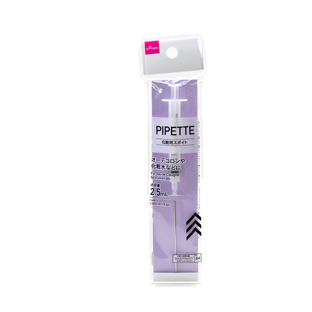 Japan's Daiso syringe cosmetics dispensing tool 2 5ml syringe toner essence dispensing tool