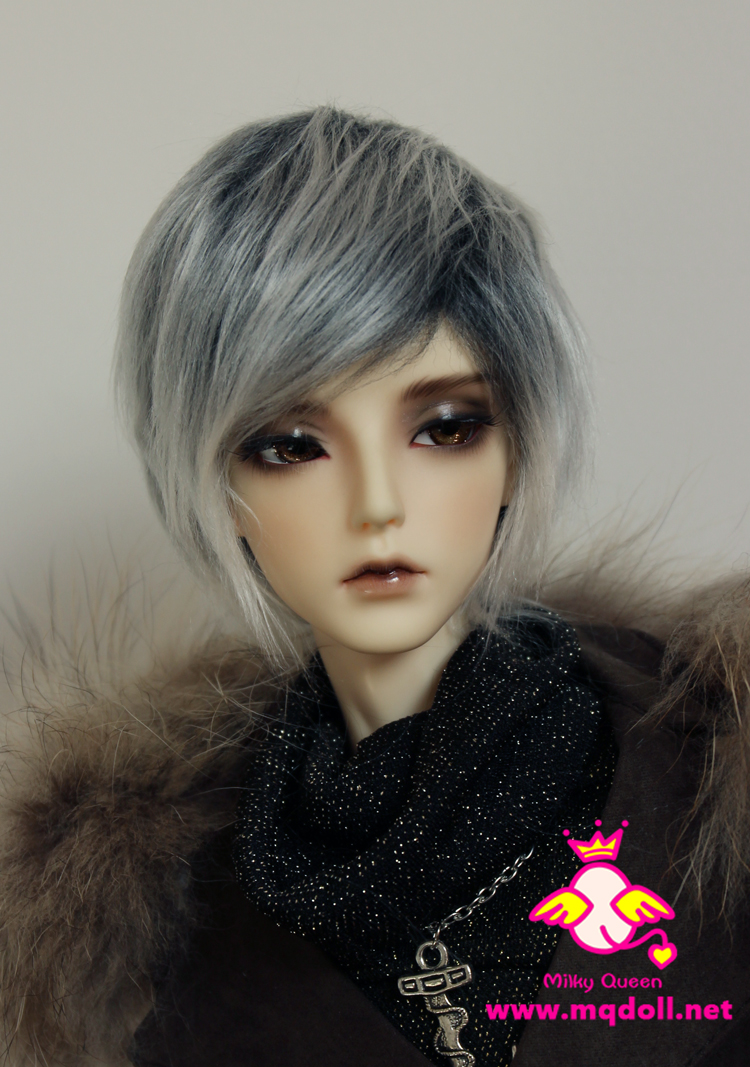 gray SD MSD DD Lati Luts AI Soom FL DL Fur wig for 1//3 1//4 BJD dollfie