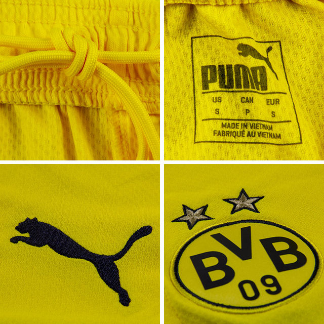 SFS Puma ຂອງແທ້ Dortmund ບ້ານແລະນອກຜູ້ນກິລາສັ້ນ pants ກິລາບານເຕະ 755756