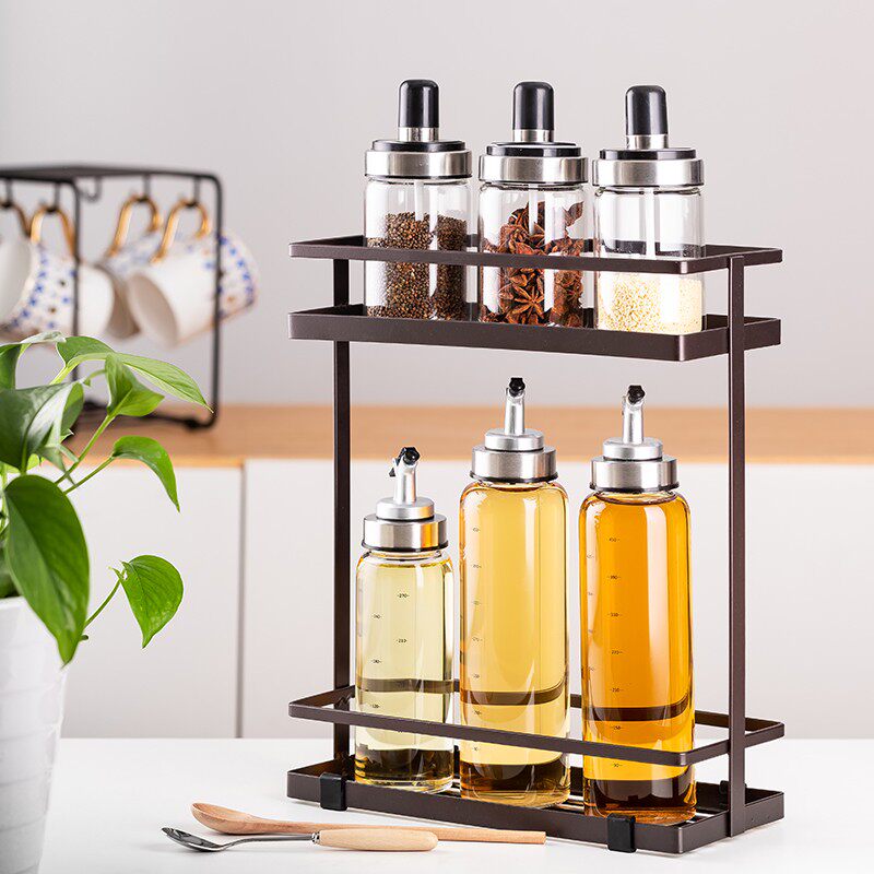 Eurostyle Kitchen Oil Jug Unleaded Glass Oil Bottle Anti-Leak Scale Soy Sauce Vinegar Jar Sauce Bottle home Wine Bottle Vinegar Bottle