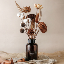  Natural dried flowers pine cones pine towers immortalized flowers simulation flowers handmade DIY living room decoration shooting props